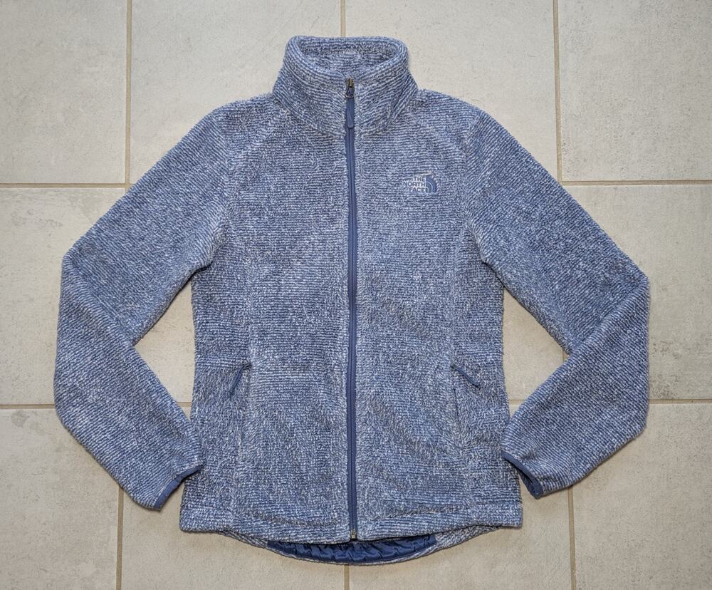 The North Face Women's XS Fleece Blue Heather Osito Sherpa Teddy Fuzzy Jacket